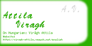 attila viragh business card